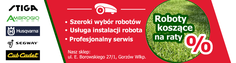 Roboty koszące na raty - Robolux